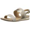 Geox D Formosa C - Sandali con Zeppa Donna, Oro (CHAMPAGNECB500), 35 EU