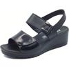 ENVAL SOFT 7778800 Naplak Nappa Nero Sandali Confort per Donna in Pelle e Vernice (Taglia 36)