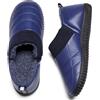 Git-up Pantofole da Uomo in Memory Foam Foderate, Scarpe da Casa Calde Lavorate a Maglia con Inserti Elastici per Interni/Esterni e Sole in Gomma Antiscivolo