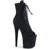 Pleaser FLAMINGO-1021FS Blk Faux Suede/Blk Faux Suede UK 3 (EU 36)