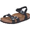 Birkenstock Kumba black, Waxy Leather Sandalo