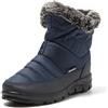 JOMIX Stivali Donna Doposci Stivaletti Invernali da Neve Pelosi Caldi Scarpe Impermeabile da inverno MD9543 (Blu, 37)
