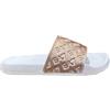 EA7 Emporio Armani Sandali Sportivi, Logo Stampato, Bianco e Oro, Bianco dorato, 39 EU