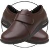 POFH Scarpe Comode Anziani Scarpe Ortopediche Uomo Scarpe Ginnastica a Strappo Impermeabili in Pelle Sandali Larghi Comodi Pantofole per Anziani Donna