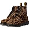 Dr. Martens Stivali da combattimento unisex per adulti, 1460 Pascal, Marrone chiaro Mini Leopard Spot, 5 Women/4 Men
