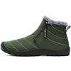 Generico Scarponcini Invernali Stivaletti Neri Donna Bassi Scarponi da Scarpe calde Scarponi da sci 'aperto Ispessimento Stivaletti Donna Bassi Stivali Donna Invernali (Green, 41)