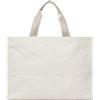 Liu Jo Borsa a mano maglia con logo in rilievo 2A6026 T0300 white cream