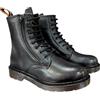 Shooters Stivaletto Anfibio in pelle con lampo esterna Nero S11330-01 (Nero, Taglia unica, Sistema Taglie Calzature EU, Adulto, Numero, Media, 38)