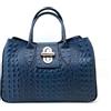 Superflybags Borsa Bauletto Donna in Vera Pelle stampa Coccodrillo modello Milena Large Made in Italy