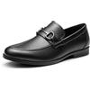 Bruno Marc Scarpe da Uomo Business Slipper Halbschuhe,Size 47,Nero,SBLS2410M