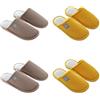 Teceyfeet 4 Paia Pantofole Donna Invernali Ciabatte Ospiti Lavabili Pantofola Comoda Ciabatte Pelose Calde Casual da per Unisex Slipper Pantofole per Ospiti