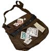 OATSBAS Borsa messenger da donna, in tela, vintage, con toppa a stella, borsa a tracolla grunge