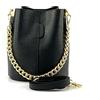 Superflybags Donna Borsa a Secchiello in vera Pelle Modello KIM 24x20x14made in Italy