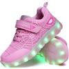 YUNICUS Scarpe LED per ragazzi e ragazze, luci USB, sneakers per compleanno, Halloween, giorno di Natale