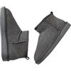 cutecool Mini-Stivali per Donne, Classica Mini-Stivaletto con Fodera in Pelliccia, Caldi Stivali Invernali Imbottiti con Fodera in Pelliccia con Anti, grigio scuro., 44 EU