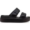 Crocs Brooklyn Buckle Low Wedge, Sandali Donna, Nero, 38/39 EU