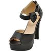 Bviennic Bride Sposa Peep Toe Tacco Alto Sandali Vestito