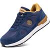LARNMERN PRO Scarpe Antinfortunistiche Uomo Leggere Invernali Scarpa Antinfortunistica S1 SRC Punta in Acciaio Sneakers Blue Taglia 36EU