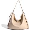 David Jones Borsa a Spalla Hobo Donna - Borsa Shopper Grande in Similpelle Morbida - Borsa Tote con Tracolla Lunga - Borsa Shopping Capiente Classica e Pratica - Beige