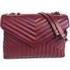 Superflybags Borsa Donna a spalla In Vera Pelle Matelassé/Trapuntata modello OLANDA MEDIA made in Italy