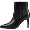 Zhabtuc Stivaletti con tacco 8 cm donna autunno-inverno - Punta chiusa stile stiletto per lavoro, festa, viaggio, nero, 41 EU