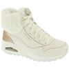 Skechers, Stivaletto da donna Uno Rugged Fall Shimmer alla caviglia, Oro rosa bianco, 39.5 EU