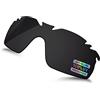 Bowyer Polarized, lenti di ricambio per occhiali da sole Oakley RadarLock XL ventilati OO9196, colore: nero