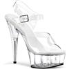 Pleaser - Del608/C/M, Sandali da Donna, (Transparent (Clear)), 38