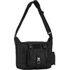HUNTVP Borsa a Tracolla Uomo Casual Laptop 14 Pollici Borsa a Spalla Militare Tattico Molle Borsa Messenger per Campeggio Trekking Sport, nero