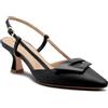 Frau Décolleté Slingback in Pelle con Accessorio, 81M2