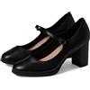 Clarks Womens Bayla Nora Pump, Pelle Nera, 7