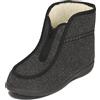 BAWAL Pantofole Isolate Donna Uomo Scarpe in Feltro con Lana Stivaletti Unisex da Casa Caldo Inverno 36-46 EU (Grigio/nero, 43)