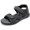 JOMIX Sandali Uomo Sportivi Estivi Comodi con Chiusura a Strappo Regolabile Scarpe da Camminata Casual Leggeri per Mare Spiaggia Vacanze Trekking Urbano Outdoor MOX260375, Nero, 44 EU