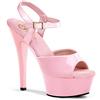Pleaser EU-KISS-201 - Sandali da donna in materiale sintetico, Rosa, 40 EU