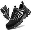 CYKYGGO Scarpe Antinfortunistiche Uomo Scarpe da Lavoro Donna Leggere Nero EU 36