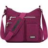 NOTAG Borsa a Tracolla da Donna, Borsa Tracolla Multitasche in Nylon Impermeabile Grande Borsa a Spalla Donna (Viola chiara)