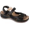 Ledi 435-NER Anatomic Sandali Zoccoli Sabot Pantofole Scarpe di Pelle, Donna, Nero, EU 40