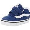Vans Brooklyn Mid V Sneaker, True Navy, da Bambino, Unisex, Taglia 4,5, Vera Marina., 37 EU