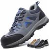 CYKYGGO Scarpe Antinfortunistiche Uomo Donna Scarpe da Lavoro Grigio Blu EU 41