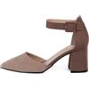 Rio Fiore Scarpe con Tacco, 7 cm Tacco Largo, Décolleté Donna, Nero/Beige/Fucsia/Viola/Rosso/Bordo/Blu/Bianсhe/Verde/Grigie/Vernice, Tessile/Similpelle, Cinturino alla Caviglia, H1877-A0142