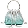 Maimeili Borsa da Sera Donna con Cristalli Lucenti - Clutch e Tracolla Regolabile per Matrimoni, Feste, Cocktail e Appuntamenti