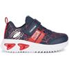 Geox Boy's J Assister D Sneaker, Navy Dk Red, 1.5 UK