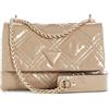GUESS Deesa Mini Crossbody Flap, Borsa Convertibile, Patta a Tracolla Donna, Tortora, Taglia Unica