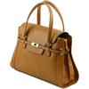 Superflybags Borsa Bauletto In Vera Pelle di vitello Tamponato a mano lucido conciato al vegetale Modello VINTA