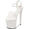 BeAUZQ Tacco Alto da Donna 20 cm Tacchi Alti Sexy Spogliarellista Performance sul palco Pole Dance Tacchi Alti Discoteca Party Dance Tacchi Alti Taglie Forti Unisex