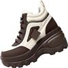 Yekdmxop Stivali Donna Invernali Stivaletti da Neve Calda Scarpa Anfibi con Imbottitura Stivaletti alla Caviglia Outdoor Leggere Scarpe Comode Inverno Scarponcini Morbide