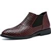 ottspu Burgundy,41 EU, Stivaletti Chelsea da Uomo Stivaletti Estivi Stivaletti Intrecciati Scarpe Casual Taglia 38-46 EU
