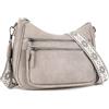 VIMUTI, Borsa a tracolla da donna in pelle, alla moda, con molte tasche, borsa da viaggio leggera, 357.4 cubic inches