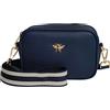 Alice Wheeler Borsa a tracolla in pelle vegana, blu navy, One Size