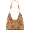 Generico Borsa estiva donna,borsa paglia,spiaggia in paglia rattan per donna Borse a tracolla